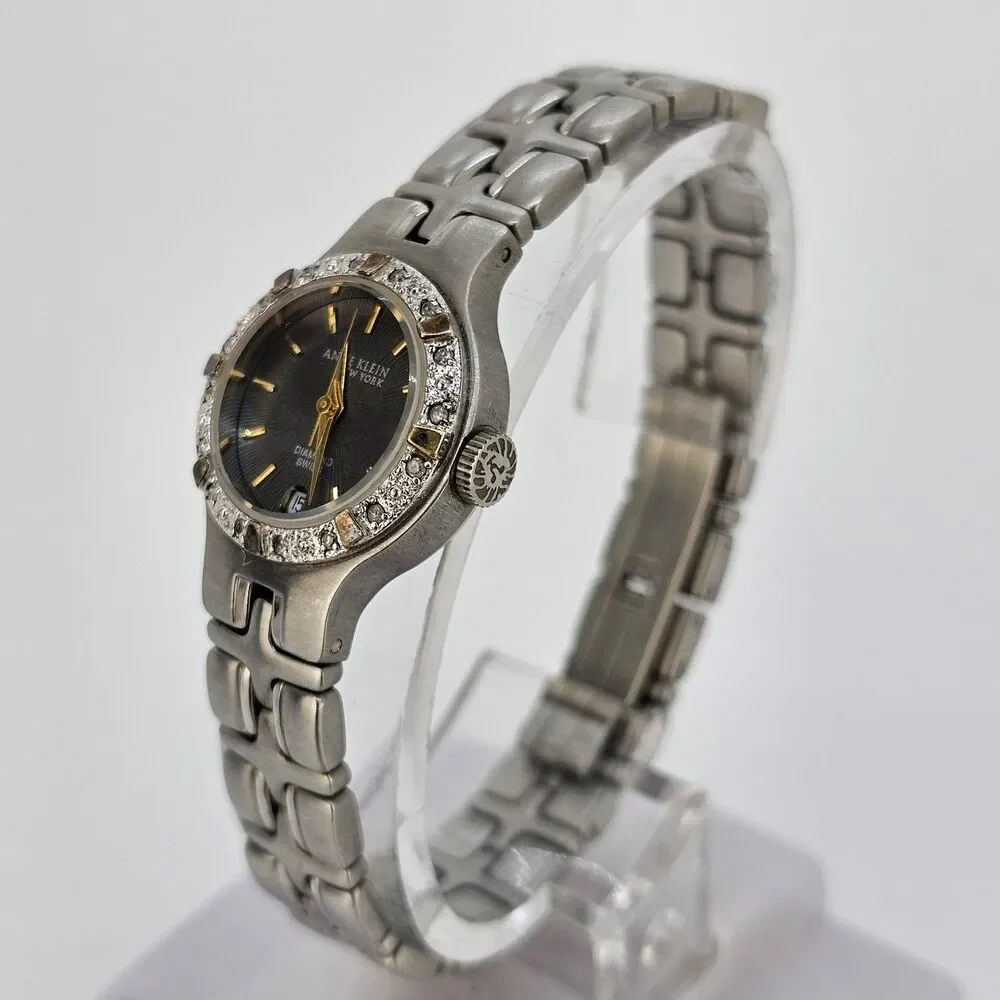 Anne Klein Diamond 18KT Accents Swiss Movement Women's‎ Watch 6.25